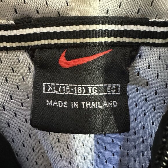Vintage Nike Jacket Anoark Windbreaker Mens XL Black Swoosh Logo Striped READ - Picture 4 of 8